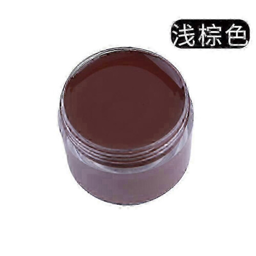 (Light Brown) Κρέμα βαφής και επισκευής δέρματος, αποκαταστατικό χρώμ
