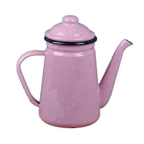 (Pink) Σμάλτο καφέ 1.1L βραστήρας καφέ ανθεκτικός παχύρρευστος 1