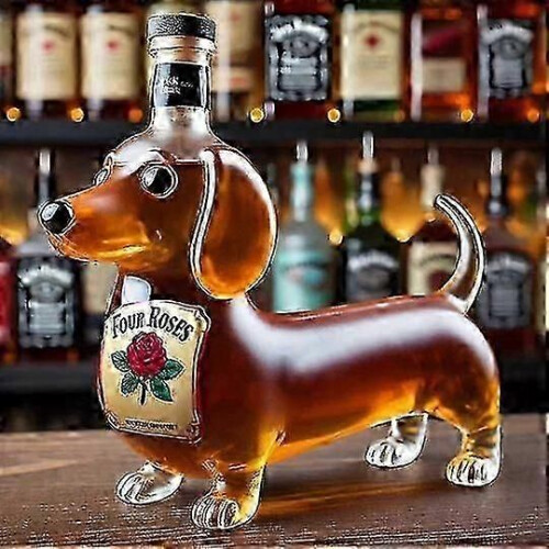 (Dachshund A) Ντεκάντερ ουίσκι 350ml για μπουκάλι σε σχήμα κουκουβάγια
