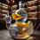 (Duck D) Suitable For 350ml Whiskey Decanter Bald Eagle, Dachshund, Owl, Shaped Bottle, Eagle Shaped | 1