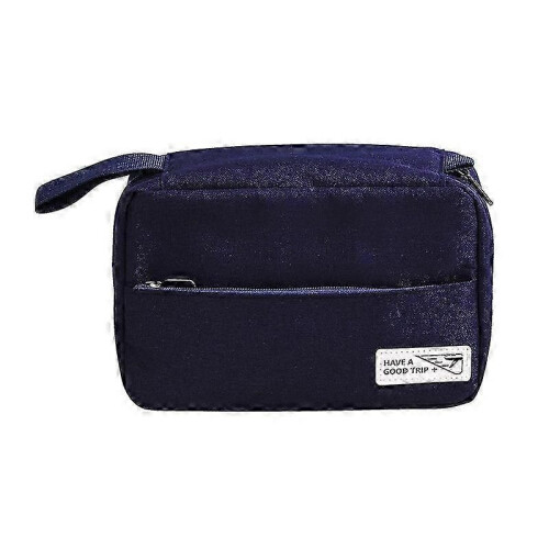 (Navy Blue) Φορητή κρεμαστή τσάντα τουαλέτας ταξιδιού μπάνιου ντο