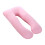 (70x130cm, Pink) Μαξιλαροθήκη από βαμβάκι για μαξιλάρι εγκυμοσύνης σε σχή 1