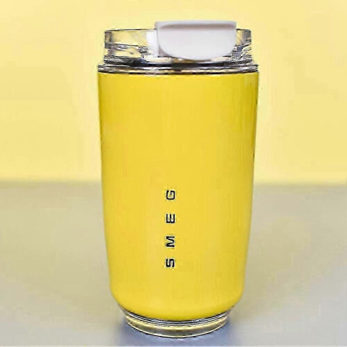 (Yellow) Κούπα καφέ Tumblers με στεγανή κούπα καφέ ταξιδιού για γενέθλια