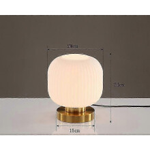 (Dia20cm white, Dia20cm Green) Lámparas de mesa nórdicas Estudio Dormitorio Lámpara de escritorio de mesita de noche Sala de estar