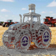 (Tractor B) Adecuado para decantador de whisky de 350 ml con forma de águila calva, perro salchicha o búho. Botella