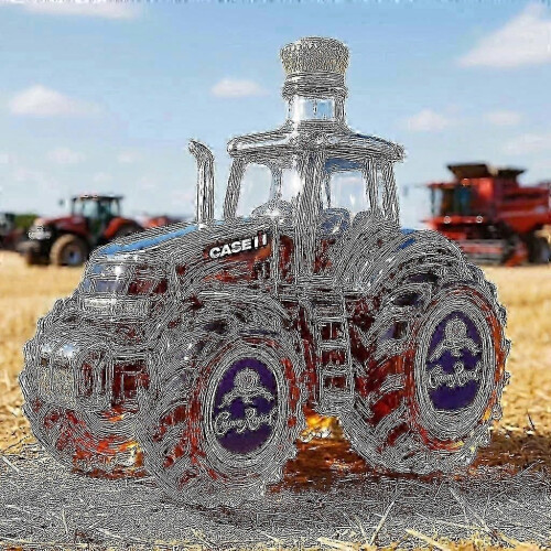 (Tractor B) Suitable For 350ml Whiskey Decanter Bald Eagle, Dachshund, Owl, Shaped Bottle, Eagle Shaped |