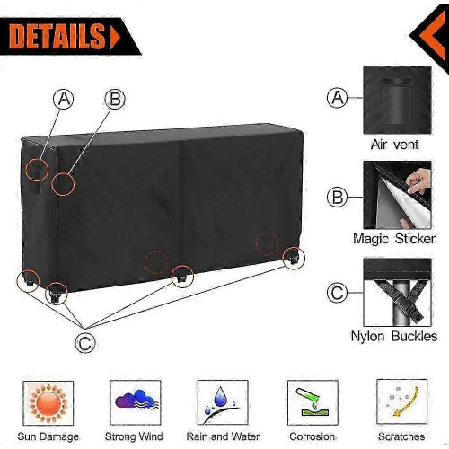 (96x24x42inch, 420D) Κάλυμμα ραφιού καυσόξυλων, αδιάβροχο κάλυμμα ραφιού κορ 1
