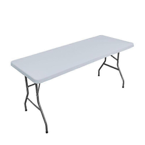 (243x76cm, grey) Πλενόμενο πτυσσόμενο προστατευτικό πανιού τραπεζιού πικνί 1