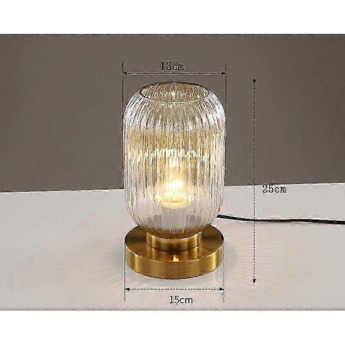 (Dia13cm Amber, Dia13cm Amber) Επιτραπέζιες λάμπες Nordic Study Υπνοδωμάτιο Διακόσμηση κομο