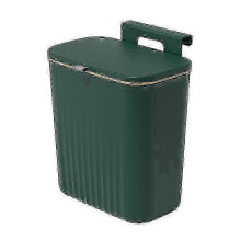 (green) x Kosz na śmieci montowany na ścianie, do szafki kuchennej, inteligentny kosz do recyklingu w łazience,