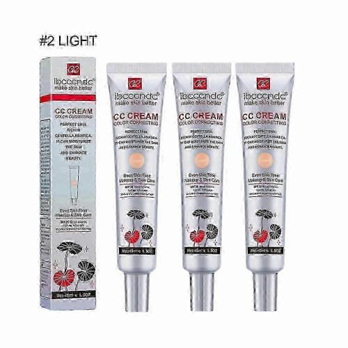 (Light) 3X Κρέμα CC με Centella Asiatica Κρέμα CC για Διόρθωση Χρώματος για Ελαφριά Επιδερμίδα