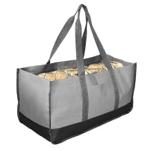 (1) Opbergtas voor brandhout voor buitenactiviteiten, canvas draagtas, krasbestendig, vlekbestendig