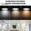 (6pcs, white) Φωτιστικό εικόνας 25-26 με τηλεχειριστήριο, 100 Lumen, υψηλή φω 4