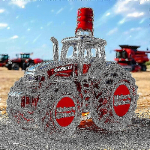 (Tractor 4) Whiskey Bottle Tractor Shape 10 Oz Novelty Creative Tractor Theme Empty Bottle_jings