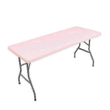 (243x76cm, white) Mantel protector plegable premium para mesas de picnic rectangulares de exterior_w