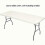 (153x76cm, white) Πλενόμενο πτυσσόμενο προστατευτικό πανιού τραπεζιού πικνί 1