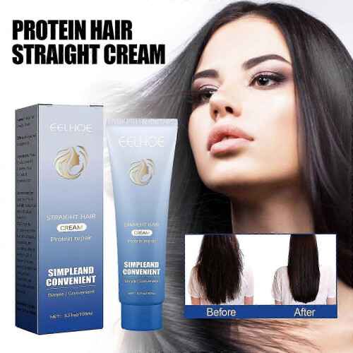 (2PCS) Η κρέμα ισιώματος μαλλιών EELHOE με πρωτεΐνη θρέφει τα μαλ 1