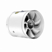 (200mm, White) Ventilador extractor potente y silencioso con gran succión, solución para la ventilación del baño.