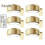 (6pcs, golden) Φωτιστικό εικόνας 25-26 με τηλεχειριστήριο, 100 Lumen, υψηλή φω 1