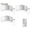 (3pcs, white) Φωτιστικό εικόνας 25-26 με τηλεχειριστήριο, 100 Lumen, υψηλή φω 1