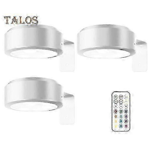 (3pcs, white) Φωτιστικό εικόνας 25-26 με τηλεχειριστήριο, 100 Lumen, υψηλή φω