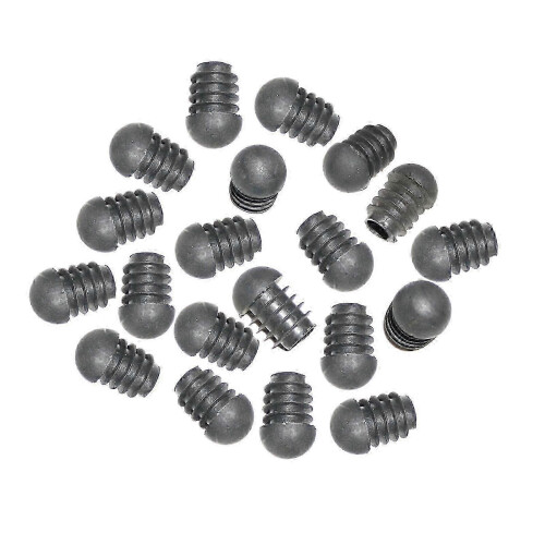 (19mmx29mm, Black) 20 τεμάχια ένθετα στρογγυλού σωλήνα, ένθετα ποδιών καρέκ