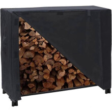 (48x24x42inch, 600D) Hoes voor brandhoutrek, waterdicht, 1,24 m (4/8 voet), winddicht, opbergzeil voor droog hout.