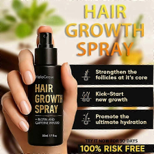 (2pcs) 1-3 τεμάχια σπρέι ανάπτυξης μαλλιών HaloGrow των 50ml με βιοτίνη