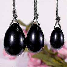 (Obsidian Eggs) 1 σετ φυσικό ροζ χαλαζία Yoni νεφρίτη αυγά θεραπευτικού κ