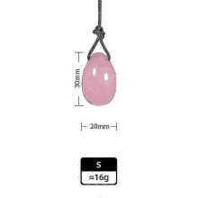 (1Pcs Pink Crystal S) 1 σετ φυσικό ροζ χαλαζία Yoni νεφρίτη αυγά θεραπευτικού κ