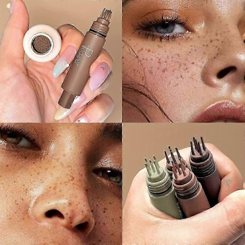 (Ash chestnut) Στυλό μακιγιάζ Freckle Stamp, αδιάβροχο, με φυσική εμφάνιση, μ 1