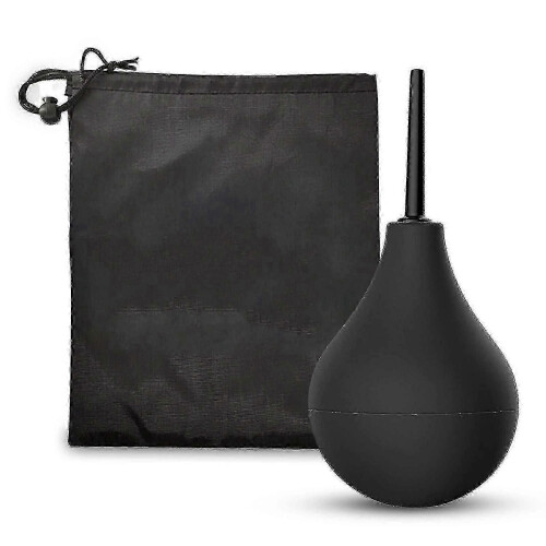 (310ML, Black) Κλύσμα με λάμπα κλύσματος για άνδρες και γυναίκες, Επανα