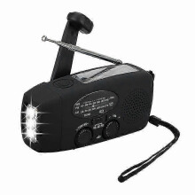 (Blue) Luxora Hätätilanteiden aurinkokäyttöinen käsikampi AM/FM Dynamo Sääradio LED Taskulamppu Laturi