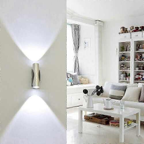 (Blue) LED-upp-ned-lampa för väggmontering i vardagsrum och hall 1