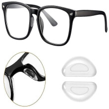 (1Pairs) Naselli autoadesivi antiscivolo in morbido silicone trasparente per occhiali da vista |