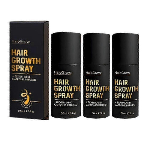 (3pcs) 1-3 τεμάχια σπρέι ανάπτυξης μαλλιών HaloGrow των 50ml με βιοτίνη
