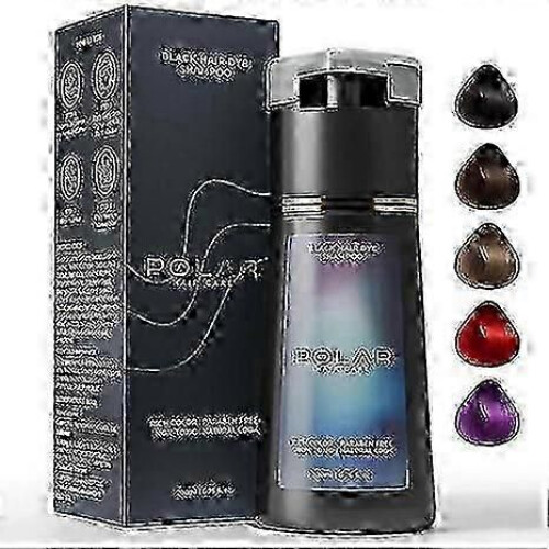 (black) Σαμπουάν βαφής μαλλιών, σαμπουάν βαφής μαλλιών Polar, σαμ