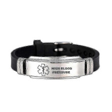 (High Blood Pressure) Pulsera de identificación con advertencia médica