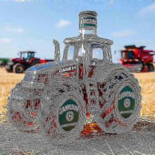 (Tractor A) Adecuado para decantador de whisky de 350 ml con forma de águila calva, perro salchicha o búho. Botella