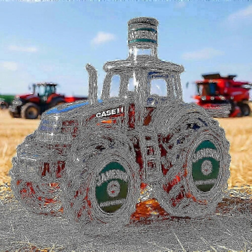 (Tractor A) Suitable For 350ml Whiskey Decanter Bald Eagle, Dachshund, Owl, Shaped Bottle, Eagle Shaped |