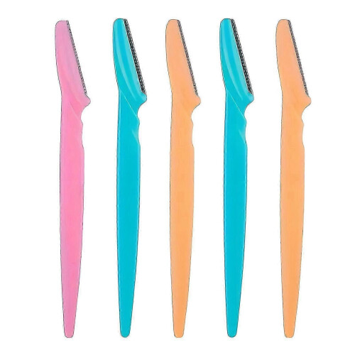 (5pcs, Mix Color) Ξυράφι φρυδιών Jikaix 5/10 τεμαχίων με προστατευτικό κάλυμμα πο
