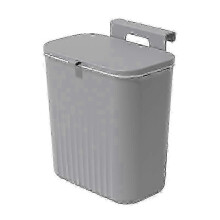 (grey) x Kosz na śmieci montowany na ścianie, do szafki kuchennej, inteligentny kosz do recyklingu w łazience,