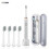 (White 4 Heads) u200bSarmocare S100 Sonic Οδοντόβουρτσα 8 Κεφαλών με Λειτουργία Λεύκανσ 1
