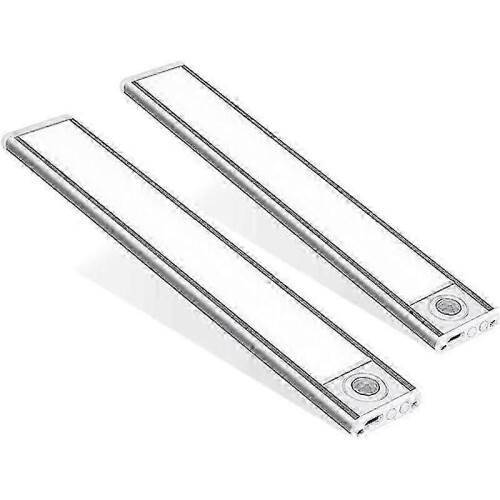 (20cm, silver) Φωτιστικά Κουζίνας Luxora Κάτω από Ντουλάπι - Σετ 2 Επαναφορτ