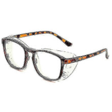 (C6 Demi) Vochtinbrengende bril tegen droge ogen voor mannen en vrouwen, anti-pollenbril, blauwlichtfilterbril, Gafas Para Ojo