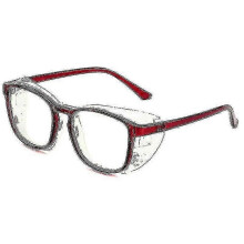 (C4 Red) Vochtinbrengende bril tegen droge ogen voor mannen en vrouwen, anti-pollenbril, blauwlichtfilterbril, Gafas Para Ojo