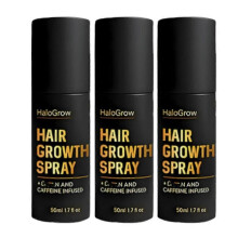 (3pcs) HaloGrow Haargroeispray, bevordert dikker en voller haar – voor alle haartypes, met natuurlijke ingrediënten, verlaagd