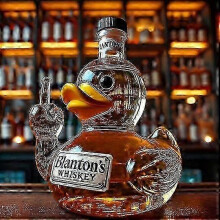 (Duck C) Ντεκάντερ ουίσκι 350ml για μπουκάλι σε σχήμα κουκουβάγια