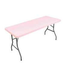 (153x76cm, pink) Protector lavable plegable para mesas de picnic rectangulares