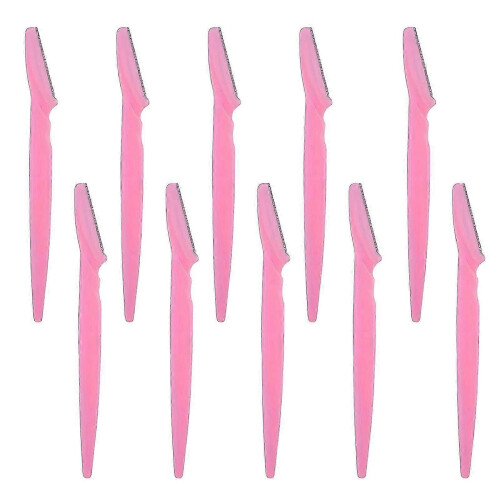(10 pcs, Pink) Ξυράφι φρυδιών Jikaix 5/10 τεμαχίων με προστατευτικό κάλυμμα πο